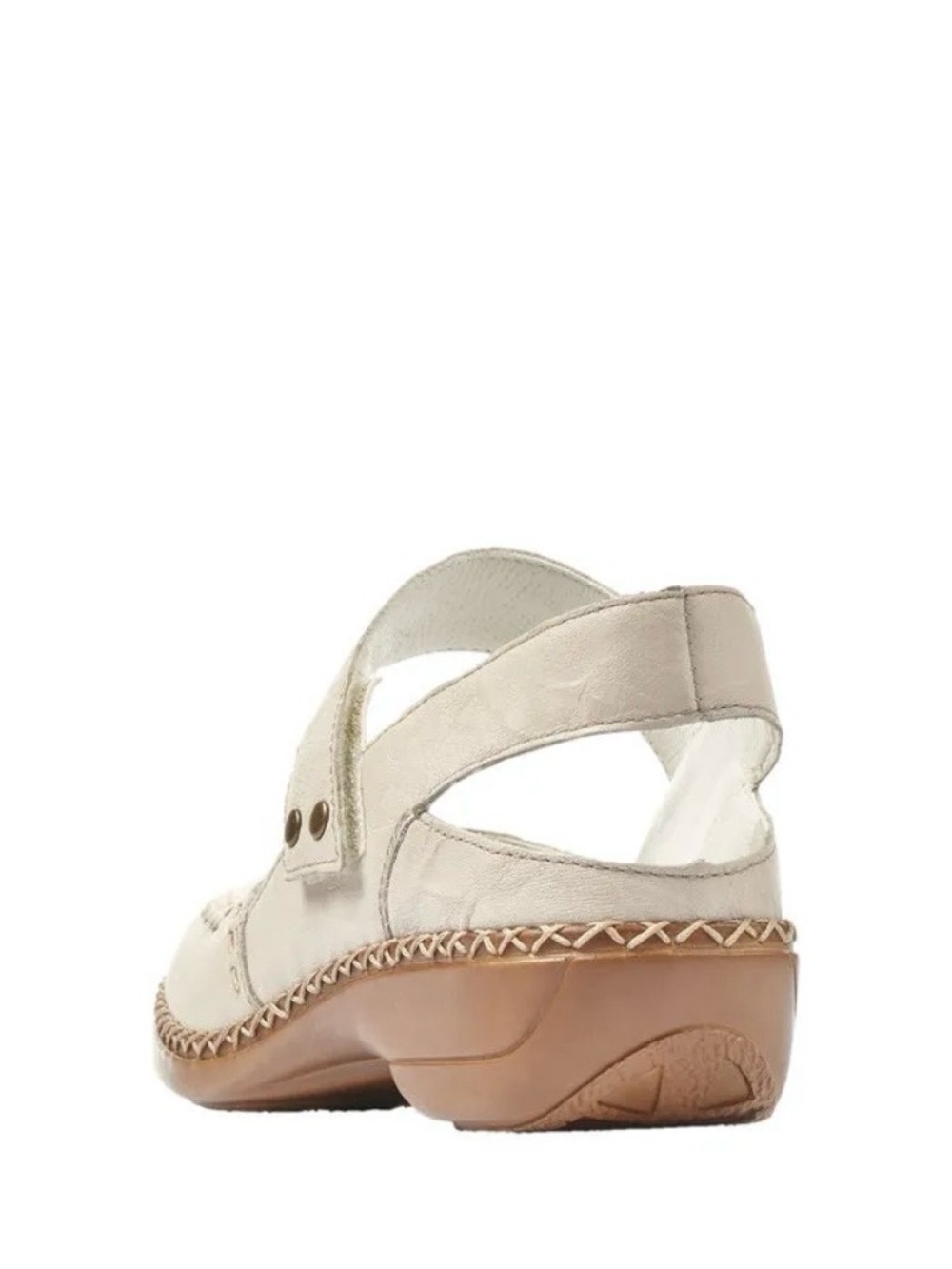 Rieker Cream Mary Jane Slingback Leather Shoes 37 - Picture 5 of 16